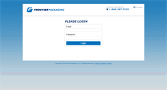 Desktop Screenshot of clients.frontierpackaging.com