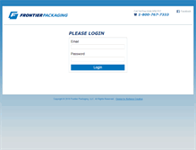 Tablet Screenshot of clients.frontierpackaging.com